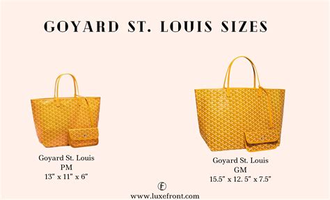 goyard pm tote dimensions